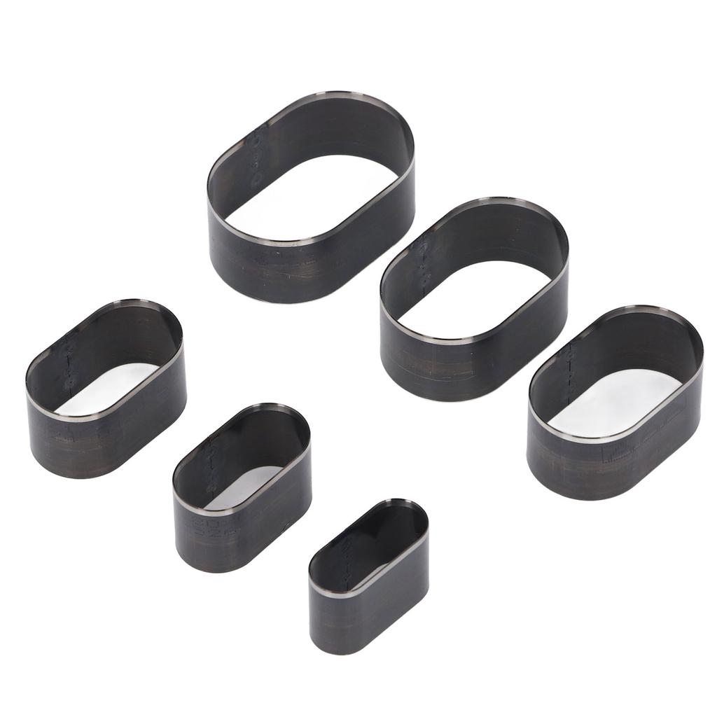 6-teiliges Set Lederschneidformen 35 40 45 50 55 60 mm Langer Durchmesser Elliptische Form Leder Hohl