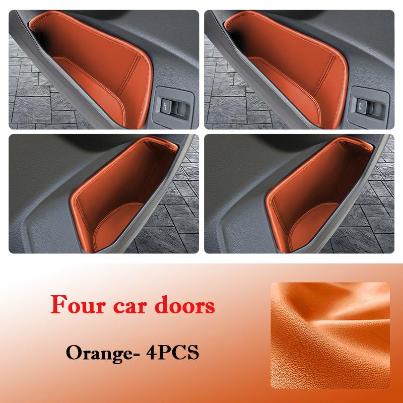 For VW Volkswagen Tayron 2026-2026 Car Door Slot Storage Box Leather Protective Pad Cover WaterProof Barrel Accessories