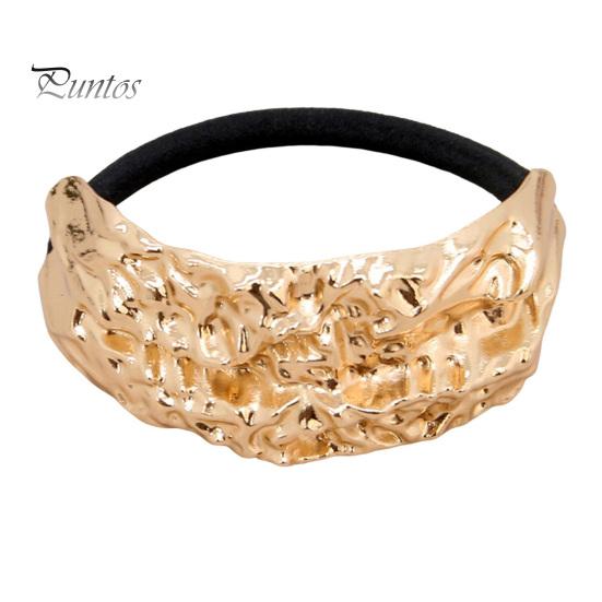 

Резинка для волос из сплава с бантом и геометрическим узором, эластичная лента, не раздражающая кожу головы, высокоэластичная резинка для хвоста, аксессуары для волос A