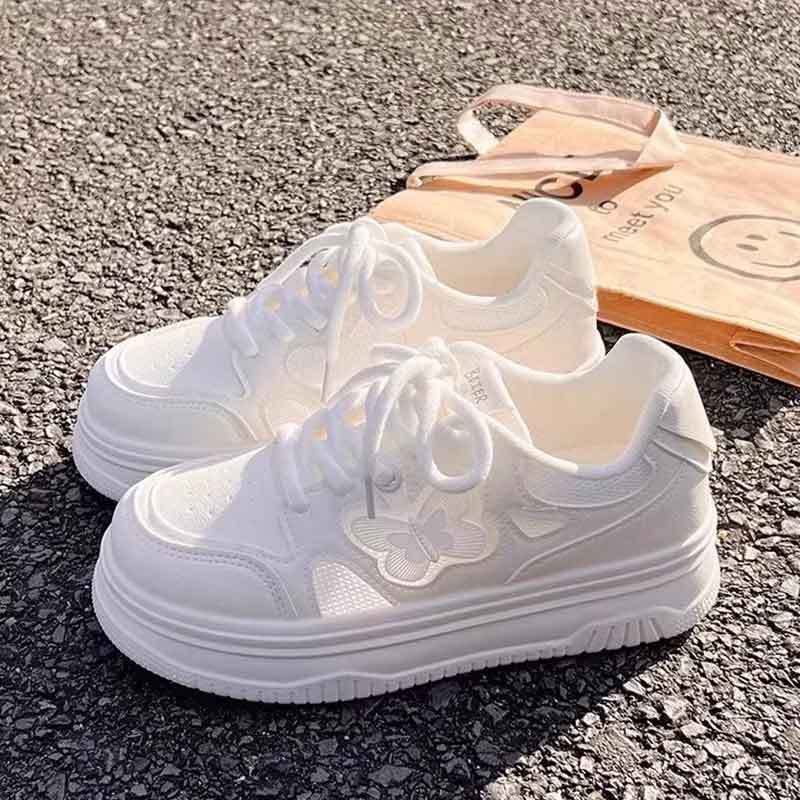 Spring and summer little white shoes women's 2025 new women's shoes platform casual shoes children versatile fashion with skirts sports board shoes