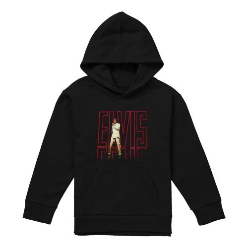 Elvis Presley Childrens/Kids 68 Album Pull Over Hoodie