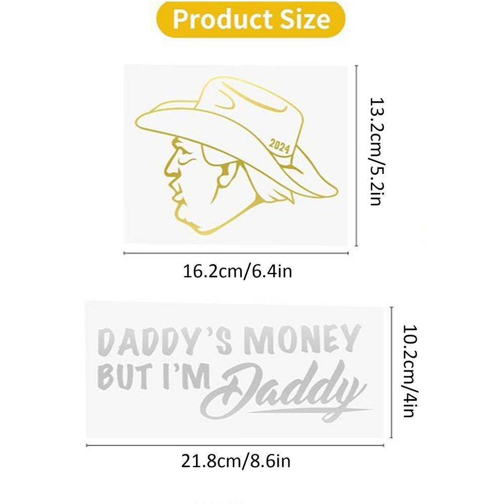 

Car Decal Sticker Bumper Cowboy Stickers Waterproof Scratch Resistant Car Body Decorative For SUVs RVs Laptops Walls Cars Trucks белый