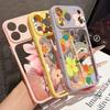 Cute Cartoon Floral Case For iPhone 17 Pro Max For iPhone 16 15 14 13 Pro Max Luxury Hybrid TPU+PC Clear Back Hard Cover
