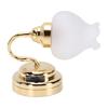 1:12 Scale Dollhouse Wall Lamp Vintage Floral Battery Powered Miniature Wall Sconce for Home Decor