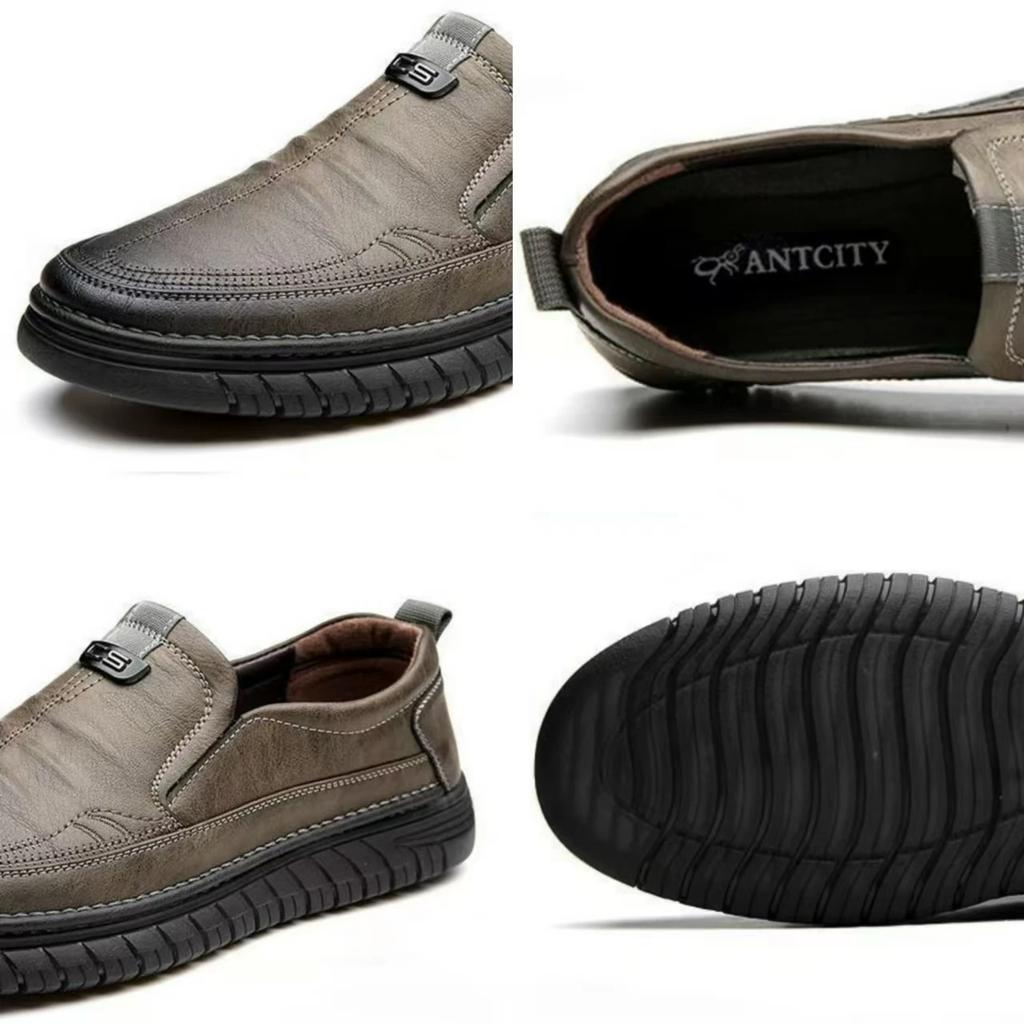 Handmade Men Leather Shoes Soft Sole Loafers Business Casual Shoes Slip on Men Shoes Classic Moccasins Lightweight Driving Flats