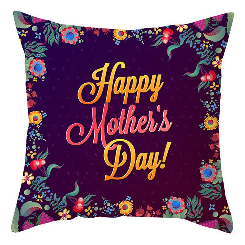 

Mother s Day Pillow Cover Home Office Peach Skin Cushion Cover Sofa Car Cushion Cover Backrest 45 * 45Cm pillowcase