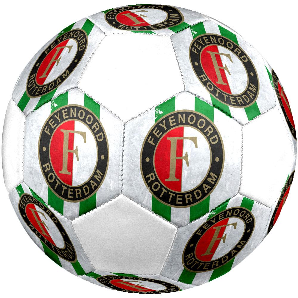 Feyenoord Rotterdam Size 5 Soccer Ball, Machine-Stitched PVC, Durable & High Bounce, All Ages Fit, Fan Merchandise, Matches & Outdoor Use.