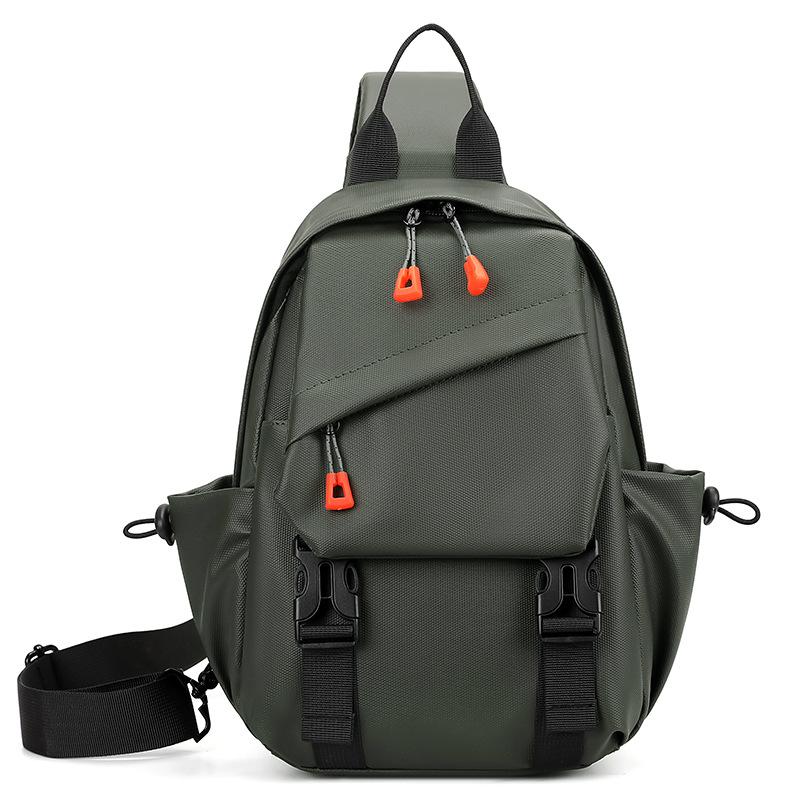 Fashion Chest Bag Men's Trend Multi Functional Leisure Shoulder Bag Large Capacity Cycling Sports Light Messenger Bag