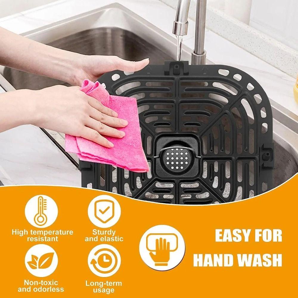 Square Air Fryer Mat Round Air Fryer Grill Plates Air Fryer Grill Pan  Replacement Tray