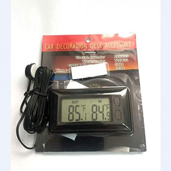 Mini Car Digital Interior LCD Display Temperature Meter Thermometer Black