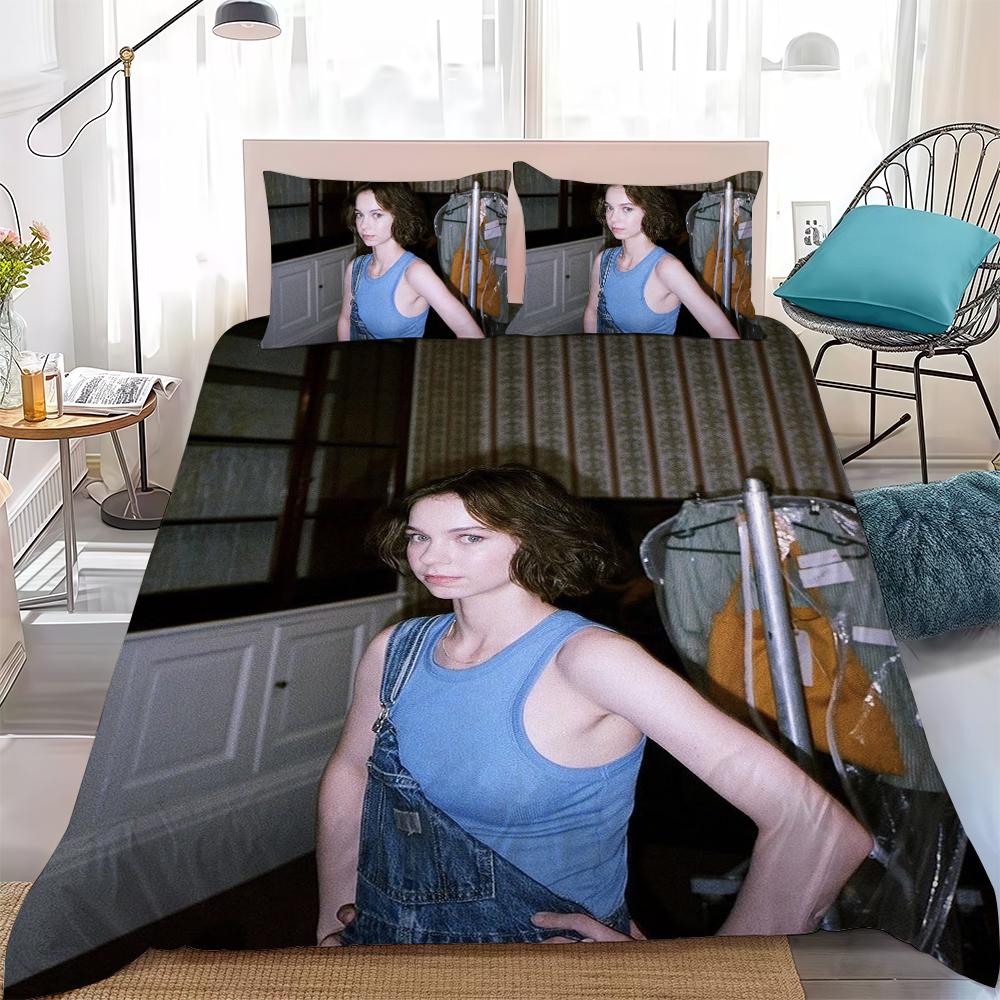 Emma M-Myers American Actress Duvet Cover Set Home Style Bedding Soft Laundry Cotton Bed 3 Piece Set Student Dormitory Gift