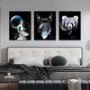 Dog Blowing Bubbles Paintings Printed On Canvas Pictures Home Decor Wall Art Prints Posters for Living Room Decoration Cuadros