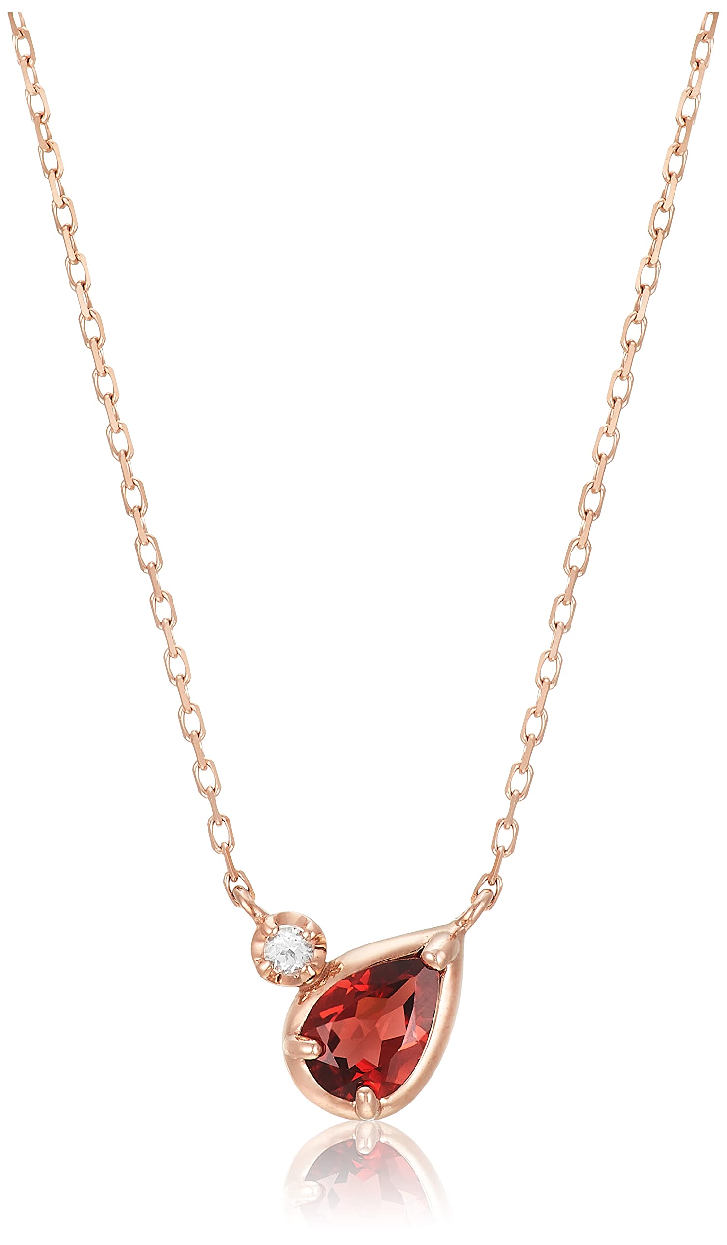 

Necklace K10 pink gold garnet AJAN157440GN [Official] [Vendome Aoyama]