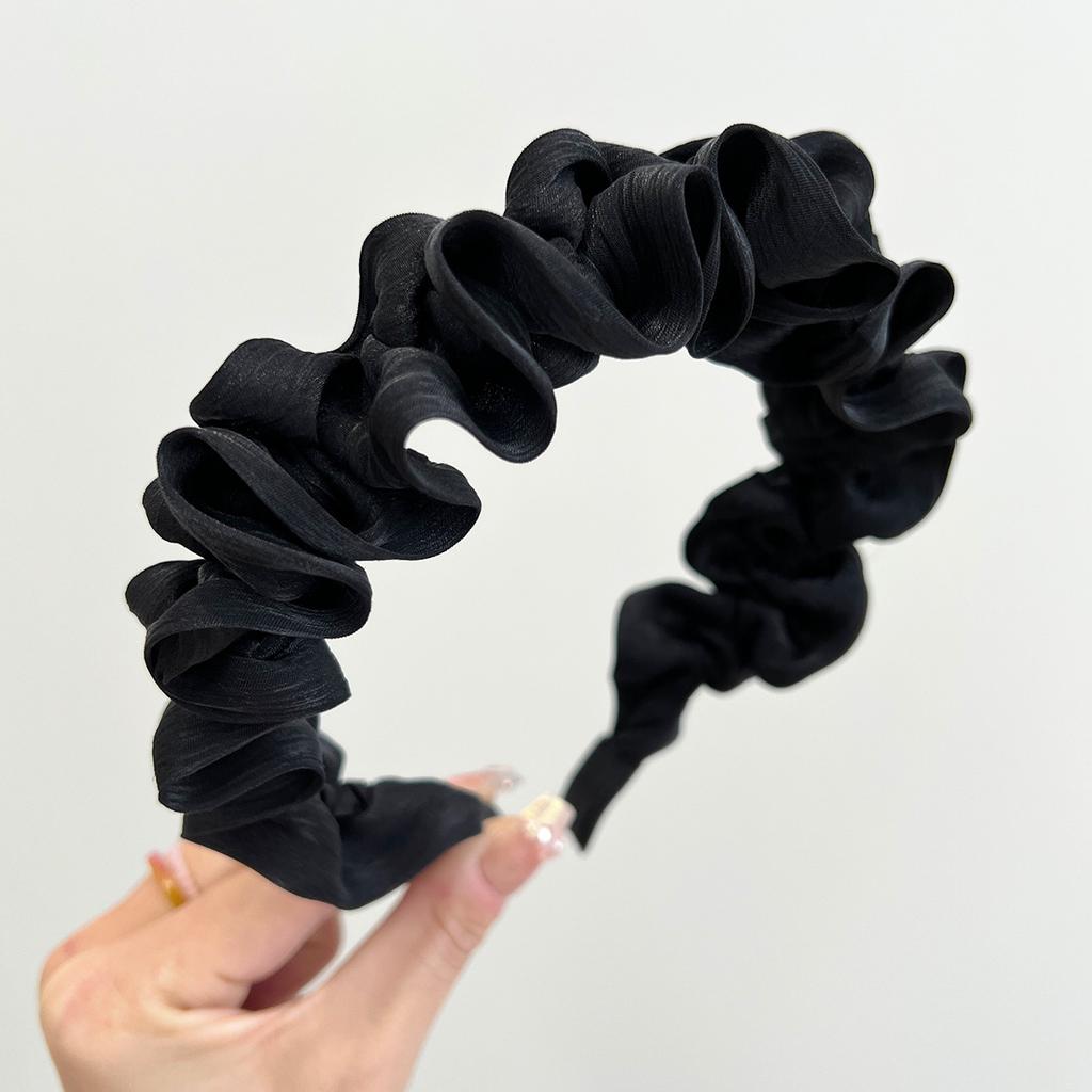 Summer Colorflu Satin Scrunchies Hairband Headband Adult Hair Accessories Hair Jewley