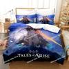 3D Print Game Tales of Arise Bedding Set Printed Comforter Quilt Bed Cover Duvet Cover Pillow Case 3 Pieces Sets Kids Adult Size