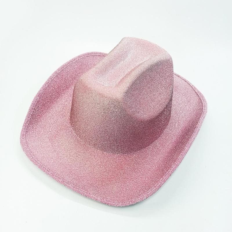 Space Cowgirl Hat for Adult Cowboy Hat with Sequins Surface Rave Hats Fits Most Women and Girls for Theme Party