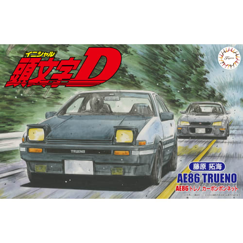 Fujimi Model 1/24 Initial D Series No. 19 Trueno AE86 Carbon Bonnet by Takumi Fujiwara ISD-19