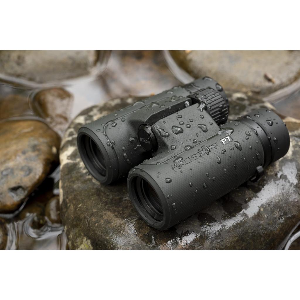 Nikon PROSTAFF P7 10x30 Fernglas 10-fache Vergrößerung Kompakt für Vogelbeobachtung, Konzerte, Sport, Reisen - Anthrazitgrau