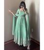 Women Bollywood Anarkali Heavy Faux Georgette Salwar Suit Indian Designer Party Wear Gown Pant Dupatta Set