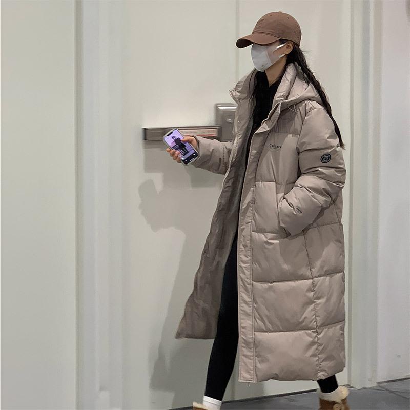 

Зима Новая Мода Хлопковая Одежда с Капюшоном Женская Удлиненная Утолщенная Одежда-Хлеб Теплая Хлопковая Одежда с Подкладкой Куртка XXL