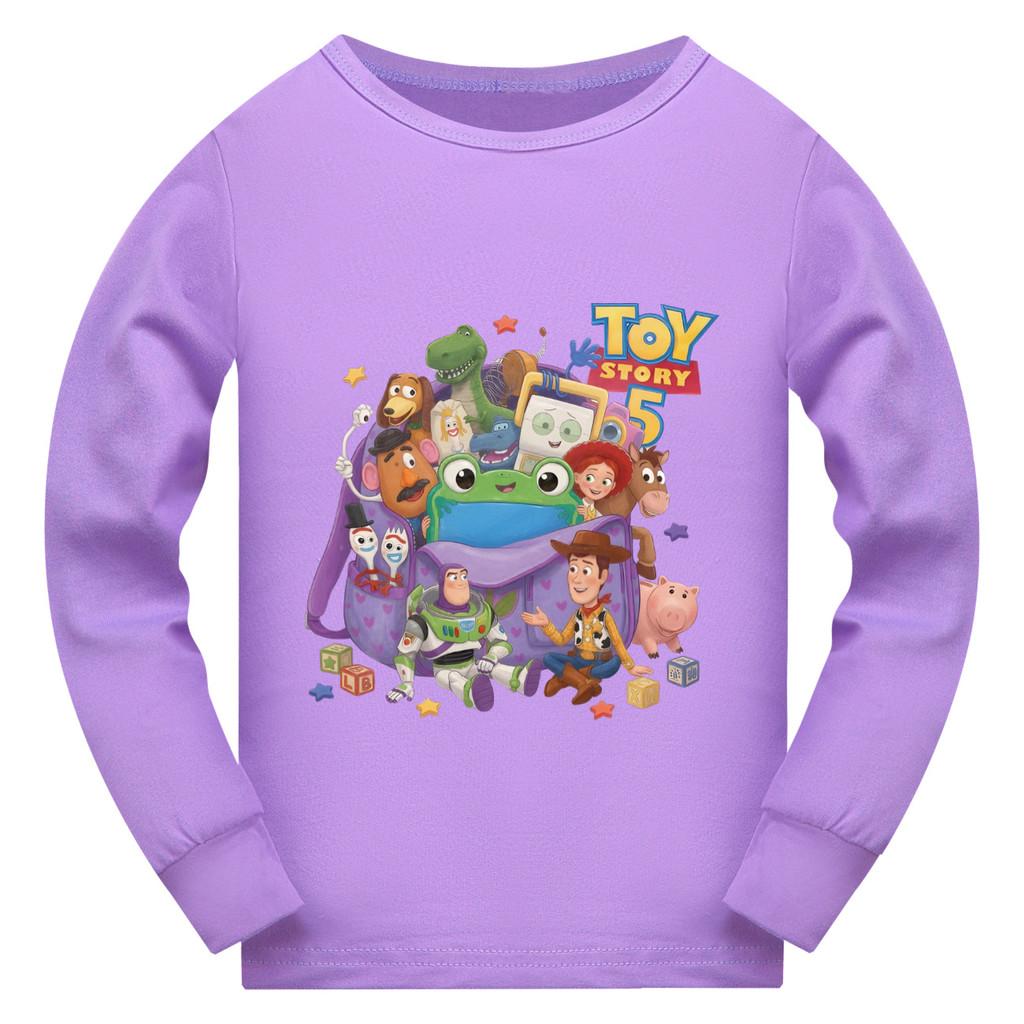 5735 Kid Boys Girls Woody Long Sleeves T-Shirt 110cm фиолетовый