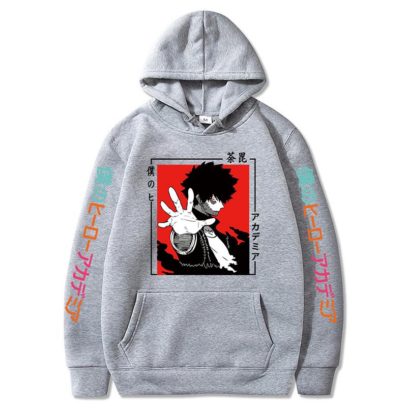 Anime My Hero Academia Dabi Hoodies Harajuku Fashion Manga Graphic Printed Oversize Pullover Sweatshirts Unisex Anime Clothes