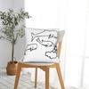 Whales and Sun Tattoo Pillow Case EXTREMODURO  Novelty Pillow Cover Print Pillowcases For Chair Sofa Home Decor