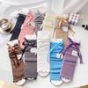 Knit Winter Warm Leg Warmers Long Socks Boot Cuffs Ribbed Leggings Stockings Bowknot Knee Warmers Sleeve