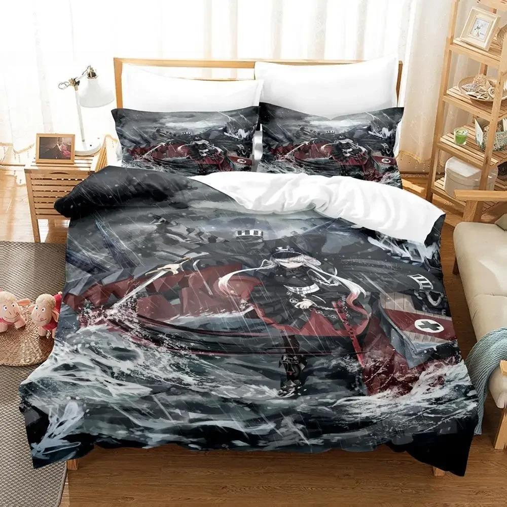 Lightweight Trendy Single Twin Full Queen King 3D Print Anime Azur Lane Size Bed Adult Kid Bedroom Sets Quilt