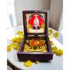 Sai Baba Pocket Temple Charna Paduka Shirdi Mandir | Gold Plated Box God Idol Bhagwan | Diwali Gift Item | Jai Sai Ram |