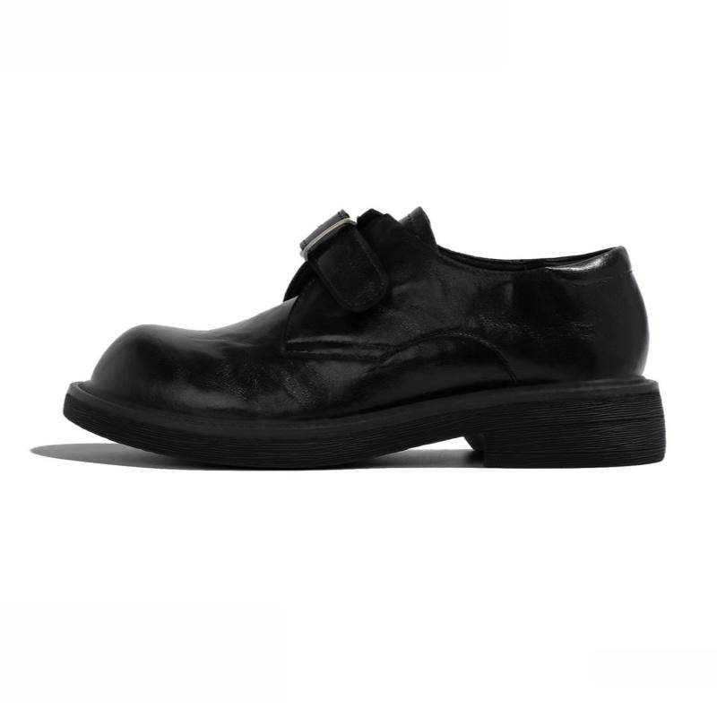 Fashion Women's Cowhide Metal Buckle Slip On Flats 2025 Spring Autumn Concise Leisure Flat Shoes High Quality Versatile Oxford Shoes