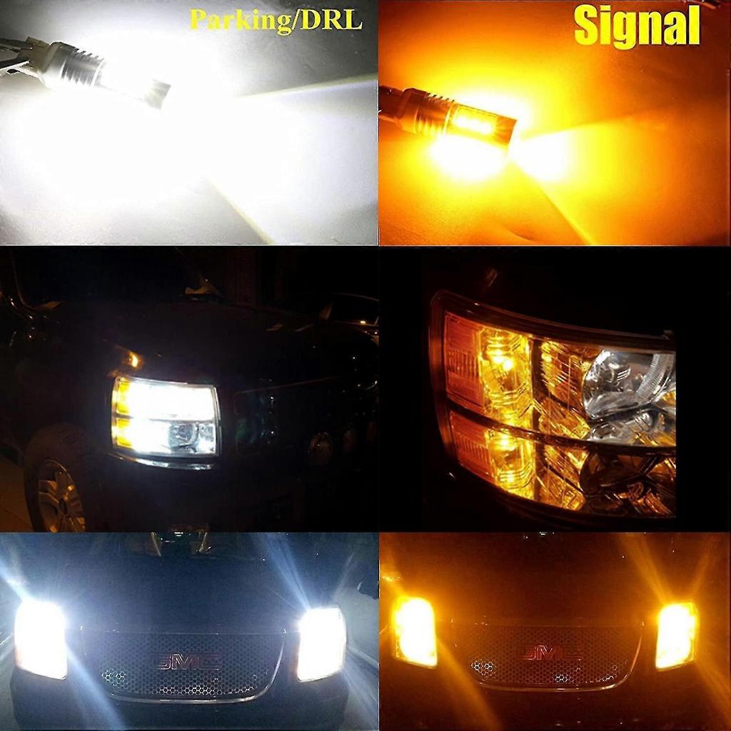 T25 3457 3157 Switchback Led Turn Signal Lights Dual Color 6000k White/amber Yellow 12v 4157nak 3457ak 4057 3057 3757ak 5702ak 4157ak Extremely Super