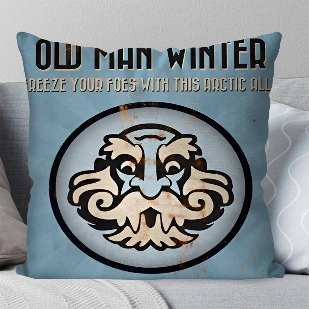 Game Popular Bioshock Pillow Case Square Pillow Bedroom Sofa Leisure Comfort Cushion Car Living Room Home Decoration