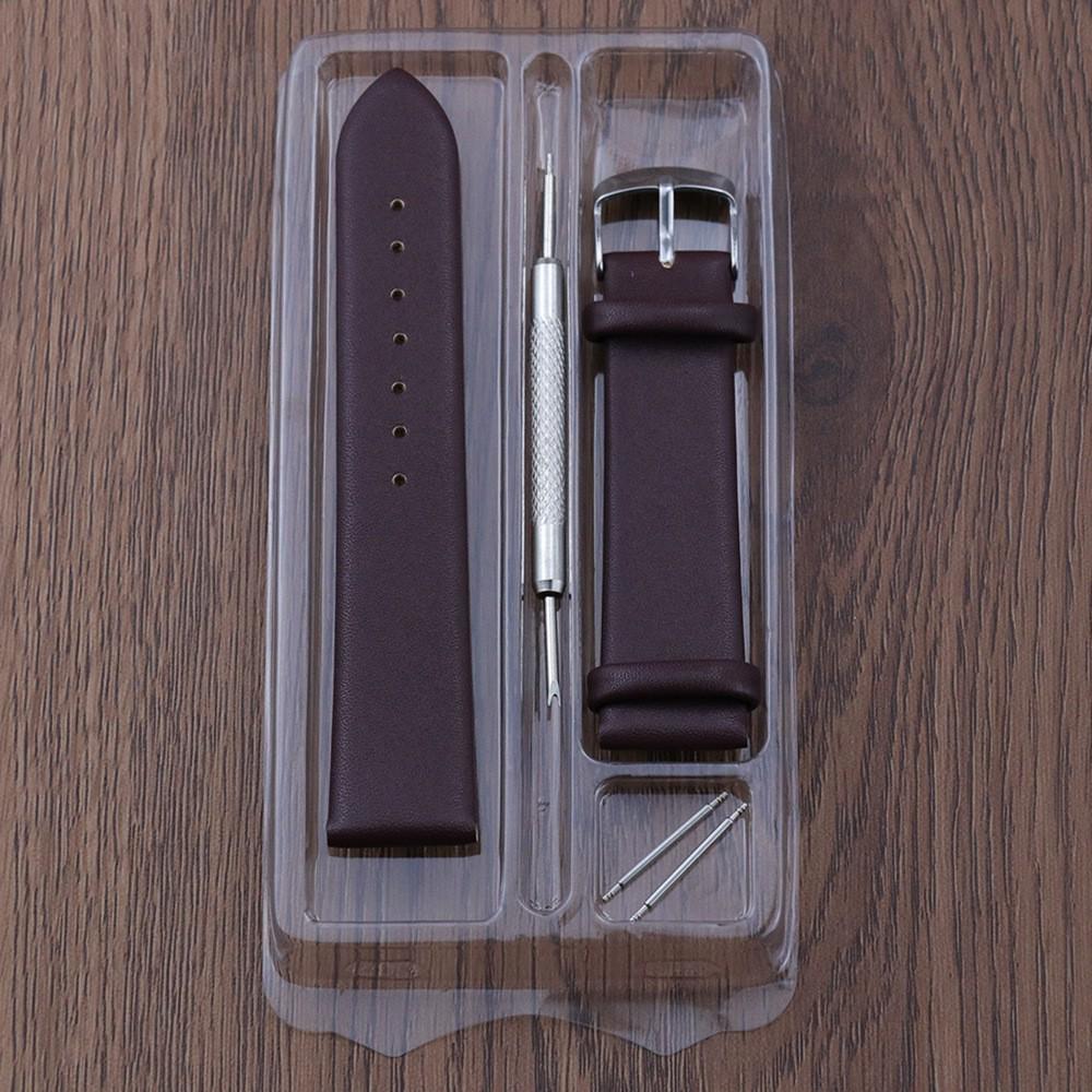 Boxed Waterproof Genuine Leather Watch Strap with Palm Print (Sizes 8-24 Mm)