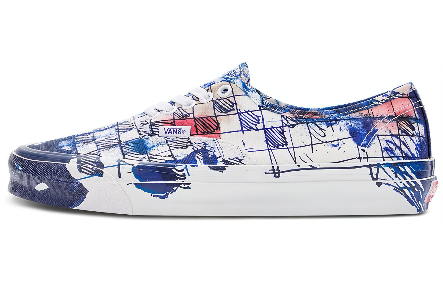 Оригинальные Connor Tingley x Authentic Og Vans Lx Шахматная доска - Белый Синий VN0A4BV961P 43