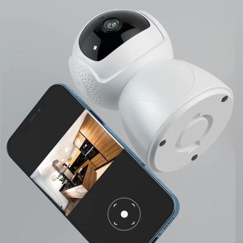 Full Coverage Home Surveillances Camera High-Definition Resolution Mobile App Control Durable ABS Design Indoor Surveillances