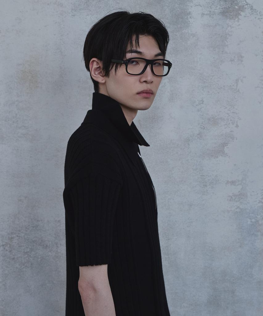 PARADIGMFILM [Ep.02] Double Collar Half Zip Knit (Black)