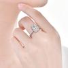 Gica Gema 925 Sterling Silver Zircons Gemstone Wedding Rings For Women Luxury Proposal Engagement Fine Jewelry