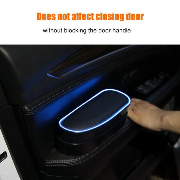 Covoraș anti-alunecare reglabil anti-oboseală Cutie de depozitare din piele PU LED Universal Car Cotieră stânga Suport cot