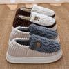 Home Cotton Slippers Winter Bag Heel Plush Warm Non-slip Cartoon Bear Winter Cotton Shoes Winter