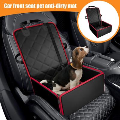 Dog Car Seat Cover Scratch-Resistant Cushion Oxford Pet Seat Cover With Rotary Buckle For Puppy Automotive Vehicle Travel Daily