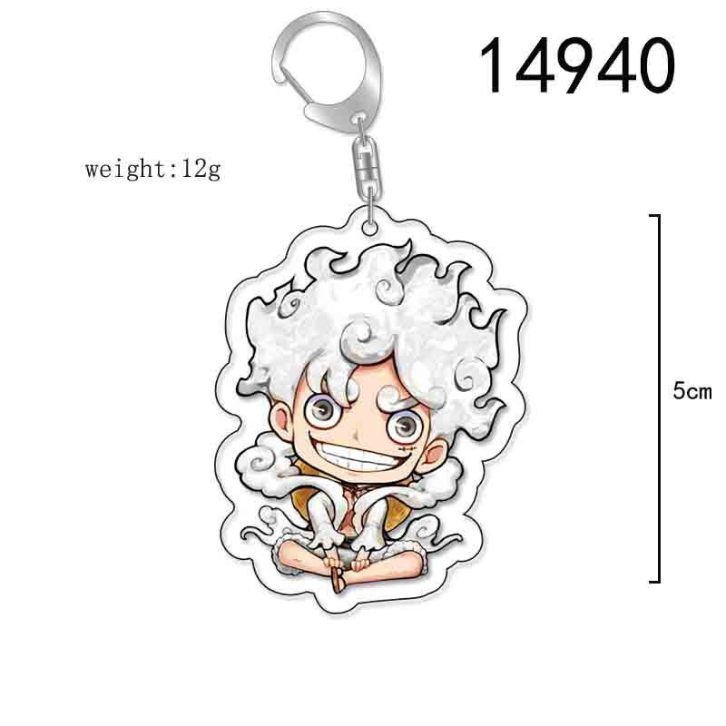 

ONE PIECE Action Figures Luffy Chopper Roronoa Acrylic Key Chain Anime Peripheral Keyrings Bag Pendant Cosplay Jewelry Gift