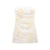 Fashion Style 2024 Summer New Women's Flower Print Transparent Organza Dress 0881329 712