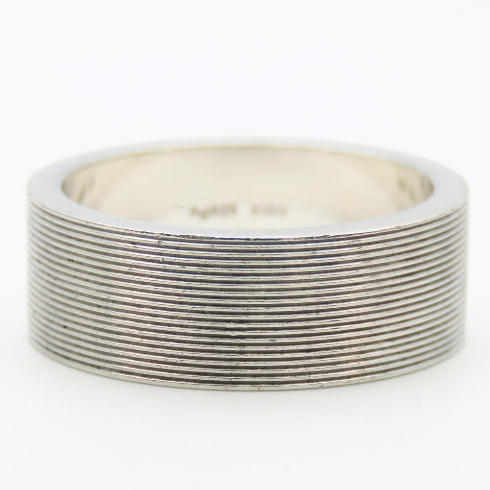 Used GUCCI Ring Logo ring EU#59.5 21 Silver925 10.2g Silver Accessories