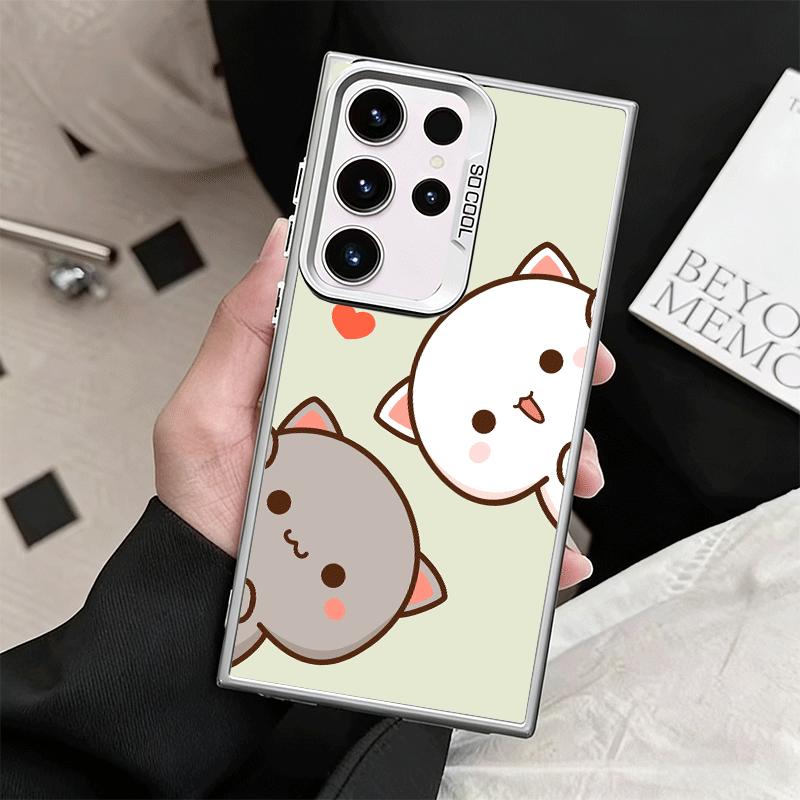 Cartoon Cute Peach Goma Shockproof Phone Case for Samsung Galaxy S26 Edge S25 Ultra S24 FE S23 Plus S21 Cover Anti Fall Fundas