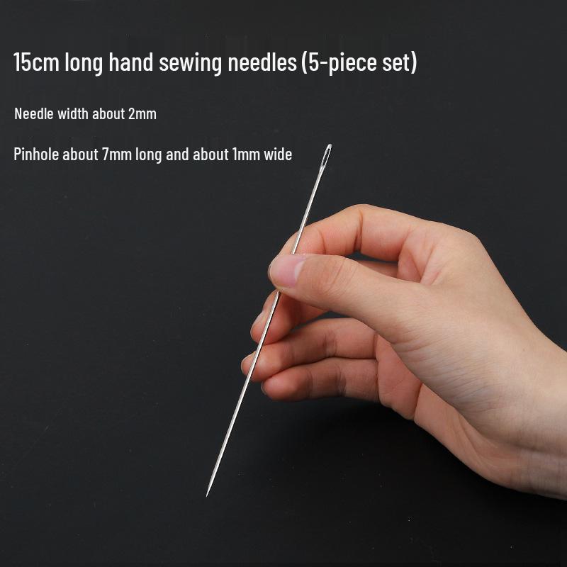 

Очень длинная стальная игла для ручного шитья - Большое ушко для квилтов и толстых тканей