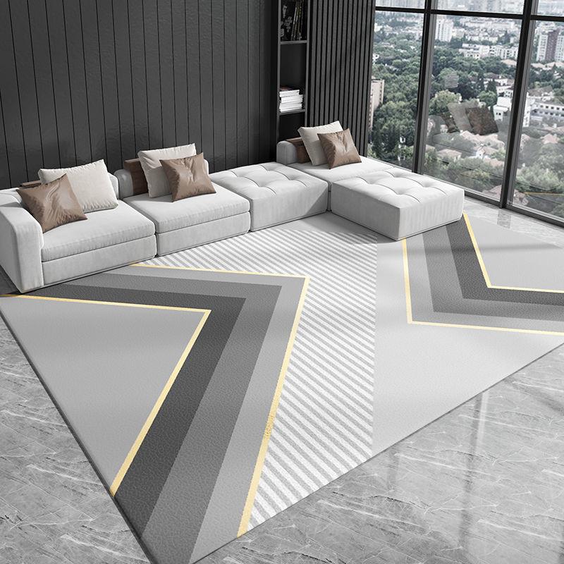 Nordischer grauer Teppich Wohnzimmerdekoration Schlafzimmer Große Fläche Lounge-Teppich Zuhause Kaffeetische Bodenmatten 200x300 Raumdekoration Modern