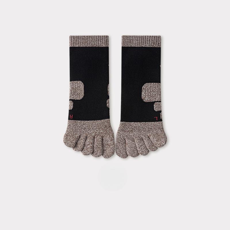 Terry Socks Men's Five Fingers Socks Towel Bottom Cotton Non-slip Anti-pilling Mesh Sweat Breathable Anti-odour Spring Socks