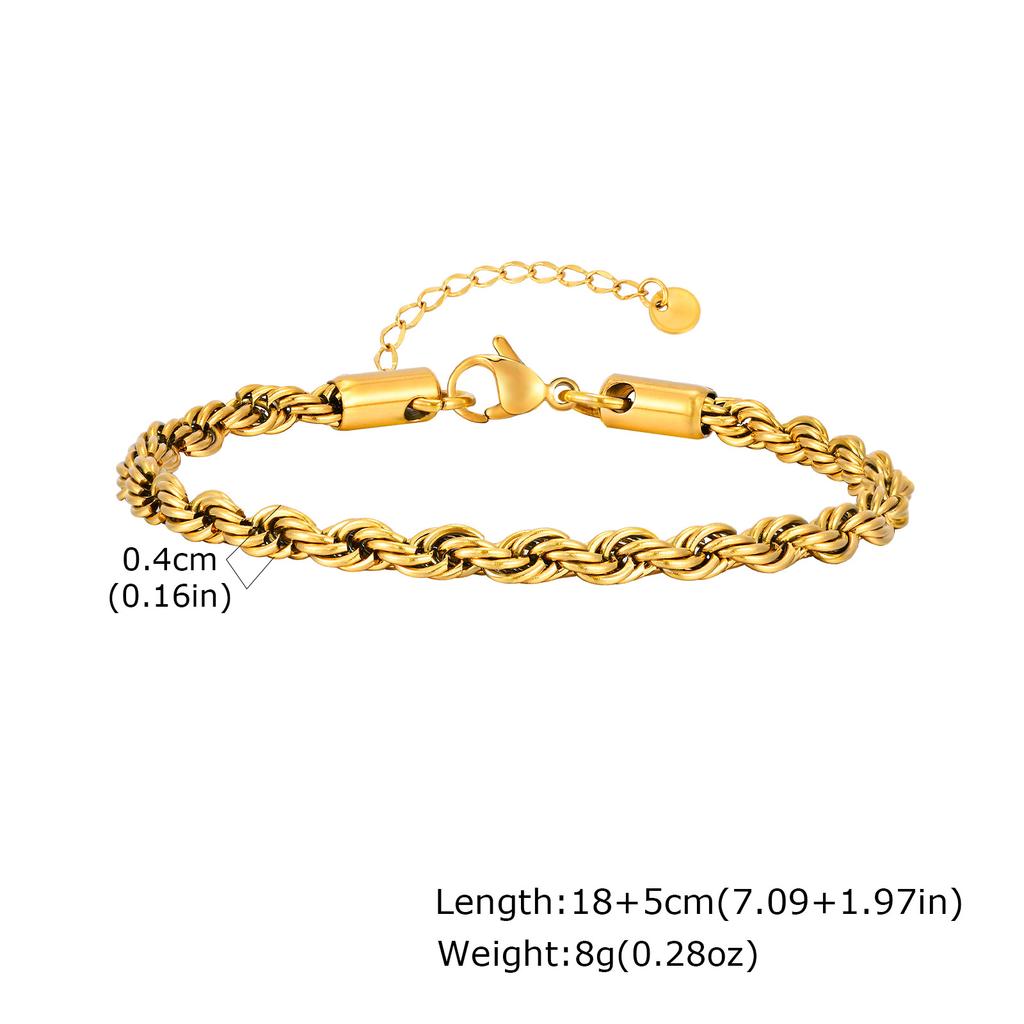Gold Color Men's Chain Bracelet,Hiphop Stainless Steel Chunky Chain Wristband,Rock Punk Jewelry Gift for Dad Son BBF Him