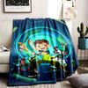 Ben 10 Theme Blanket Suitable For The Sofa Camping And Travel Made Of Soft Flannel Material An Ideal Gift For Occasions Such As Birthday
